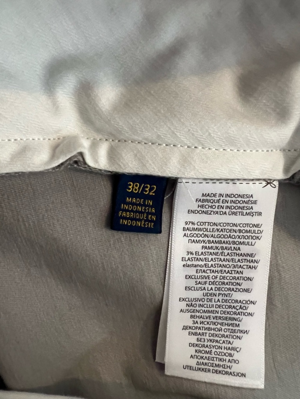 Polo by Ralph Lauren Men's Dress Pants Trio - White, Gray, Brown - Picture 4 of 16